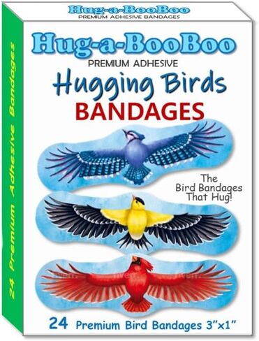 ضمادات ممتعة للحيوانات البرية من Hug-a-BooBoo - شخصيات الحيوانات المفضلة للأطفال، الكسلان والأسد والقرش والتمساح! ضمادات حيوانات لطيفة جدًا للأطفال مع كفوف معانقة، تستخدم كملصقات حيوانات! 48 عدد in Kuwait