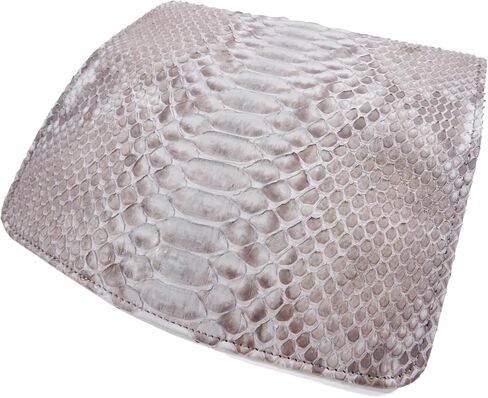 Genuine Python Snake Skin Leather Women's Trifold Clutch Wallet (Reticulated Natural) in Saudi Arabia