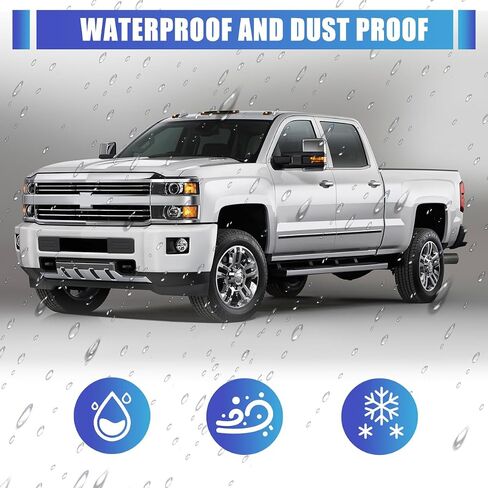 AUTOWIKI Chrome Headlights Trim Bezel for 2015-2019 Chevy Silverado 2500 3500 HD Front Lamp Head Light Trim Bezel Cover Replacement for 15-19 Silverado Right Passenger Side 1pcs in Saudi Arabia