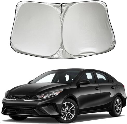 Car Windshield Sun Shade Sunshade متوافق مع Kia Forte 2025 2024 2023 2022 2021 2020 2019 ، إكسسوارات قابلة للطي ، نافذة شمس شيلد. in Saudi Arabia
