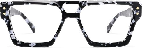 AMOMOMA Retro Square Aviator Reading Glasses for Women,Men,Blue Light Blocking Computer Readers AM6136 in Saudi Arabia