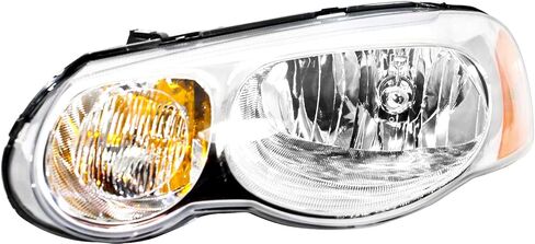 Garage-Pro Driver and Passenger Side Headlight for Chrysler Sebring 2004-2006 Halogen With bulb(s) Convertible & Sedan, For Models Without Headlight Leveling Replaces# 4806036AF 4806037AF in Saudi Arabia