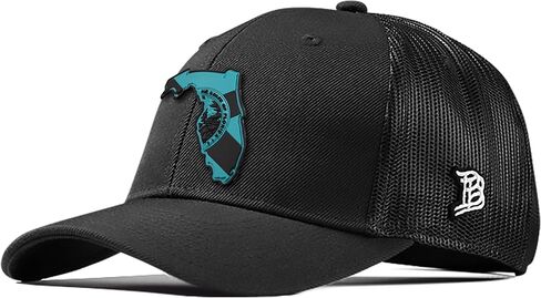 الفواتير ذات العلامات التجارية فلوريدا الفيروز PVC Curved Server ، Snapback Closure ، الوزن الخفيف ، قبعة البيسبول مريحة in Saudi Arabia
