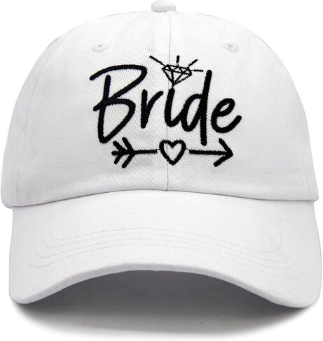 Bride Baseball Cap, Gifts for Weddings, Adjustable Cotton Bridal Shower Hat, Bachelorette Party, Bridal Party Gift in Saudi Arabia