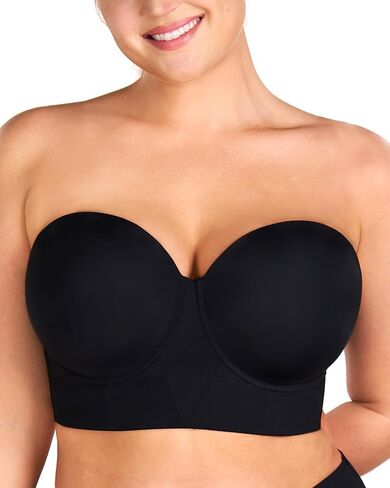 HSIA Black Strapless Bras for Women Large Bust Plus Size Strapless Bra Heavy Breast Supportive Lift Corset Bras in Kuwait