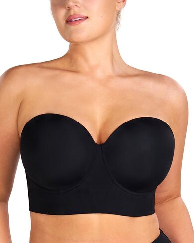 HSIA Black Strapless Bras for Women Large Bust Plus Size Strapless Bra Heavy Breast Supportive Lift Corset Bras in Kuwait