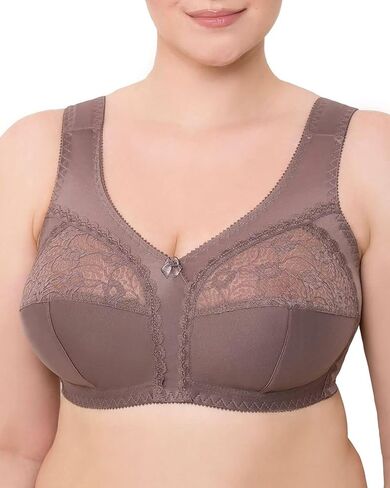 Wireless Plus Size Bra Minimizer Wide Straps Unlined Full Coverage 36 38 40 42 44 46 48 50 52 / C D E F G H I in Saudi Arabia