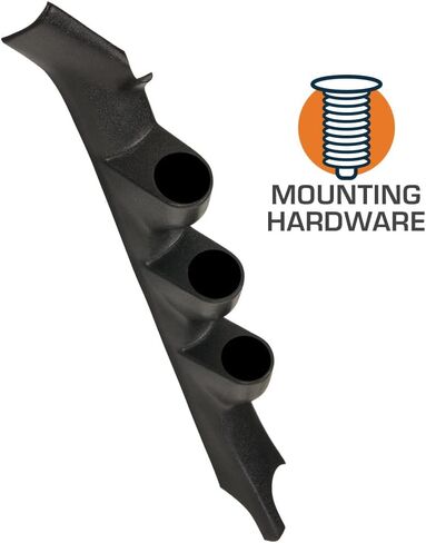 GlowShift Black Triple Pillar Gauge Pod Compatible with Buick Regal Grand National 2 Door G-Body 1978-1987 - ABS Plastic - Mounts (3) 2-1/16" (52mm) Gauges to Vehicle's A-Pillar in Saudi Arabia