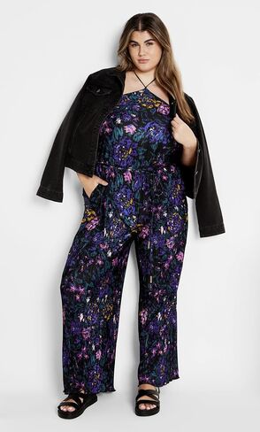 CITY CHIC Plus Size Jumpsuit, Kira Print Jumpsuit in Saudi Arabia