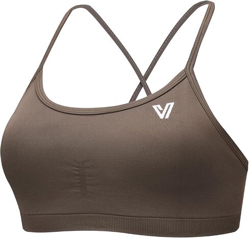 Women's Sports Bras Adjustable Cross Sports Bra Removable Padding Strappy Athletic Crop Tops for Yoga Gym Running in Saudi Arabia