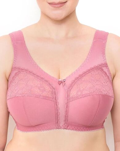 Wireless Plus Size Bra Minimizer Wide Straps Unlined Full Coverage 36 38 40 42 44 46 48 50 52 / C D E F G H I in Saudi Arabia