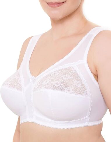 Wireless Plus Size Bra Minimizer Wide Straps Unlined Full Coverage 36 38 40 42 44 46 48 50 52 / C D E F G H I in Saudi Arabia