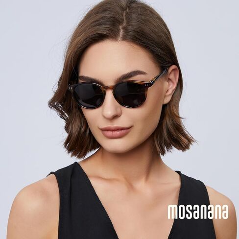 mosanana Round Polarized Sunglasses with Spring Hinges for Women Men Classic Retro Style MS52361 in Saudi Arabia