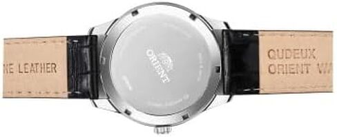 Orient Tristar 3 Star Automatic Watch for Men, Classic White Dial Blue Hands Leather Brand Dress Watch Stainless Steel RA-AB0004S0BD in Saudi Arabia