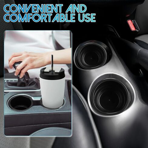 4Pcs Cup Holder Inserts, Car Cup Holder Recliner Sofa Armrest Cup Inserts, Plastic Universal Beverage Can Holder for RV Boat Car Golf Cart (Bottom: 2.8", Top: 3.6", Height: 3.6") in Saudi Arabia