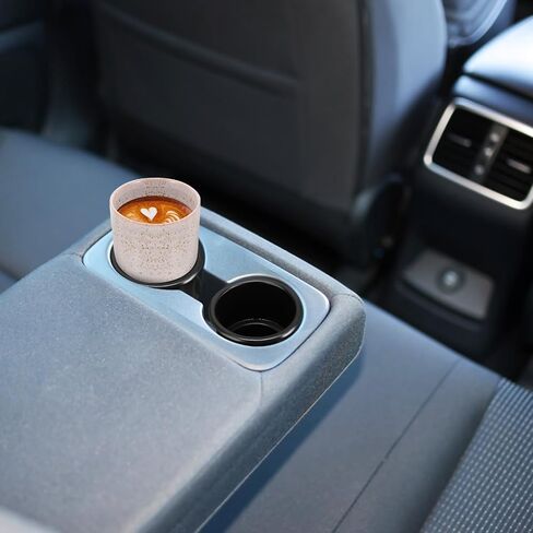 4Pcs Cup Holder Inserts, Car Cup Holder Recliner Sofa Armrest Cup Inserts, Plastic Universal Beverage Can Holder for RV Boat Car Golf Cart (Bottom: 2.8", Top: 3.6", Height: 3.6") in Saudi Arabia