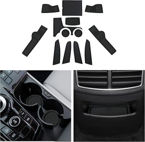 CDEFG Custom Fit for 2023 2024 K*ia Sportage NQ5 Cup Door Slot Mat Center Console Pocket Liner Mats 5th Generation Sportage Accessories Console Cup Holder Inserts Coaster Anti Slip Rubber Mats, 14PCS in Saudi Arabia