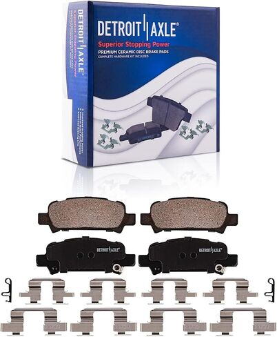 Detroit Axle - مجموعة الفرامل لعام 2003 Subaru Forester Impreza Disc -Discor Brake Brake Palcs مع استبدال الأجهزة الأمامية والخلفية in Saudi Arabia