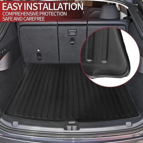 حصائر التخزين وبطانات الشحن المتوافقة مع 2020-2024 Tesla Model Y Trunk Mat 5 مقاعد TPE لجميع الأحوال الجوية غطاء حامي الملحقات الداخلية (3 قطع) in Kuwait