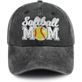 Softball Mom Hats for Women, Adjustable Embroidered Mama Baseball Cap in Kuwait