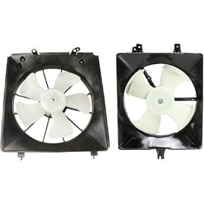 مجموعة مروحة التبريد إيفان فيشر من 2 متوافقة مع 1999-2001 Acura TL ، Fits 1998-2002 Honda Accord-HO3115111 ، HO3113109 in Kuwait