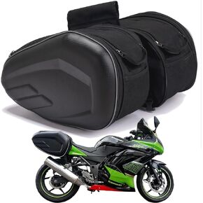 Motorcycle Saddlebags, 36L-58L Expandable Capacity, Motorcycle Panniers Universal, Waterproof, Detachable, Collapsible for Sport Dirt Bike Side Bags and Luggage in Kuwait