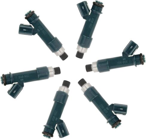 SCITOO Fuel Injectors Kits, 12 Hole 23250-0P030 for Toyota 4Runner 2003-2010, FJ Cruiser 2007-2009, Tacoma 2005-2011, Tundra 2005-2011 (Set of 6) in Saudi Arabia