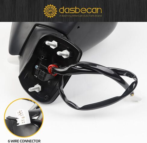 DASBECAN SADENGER Side Door Mirror أبيض متوافق مع 2020-2025 Toyota Corolla SE & SE مدفأة مع إشارة نيلشيد اليمنى الخلفية مرآة مرآة الدليل. in Kuwait