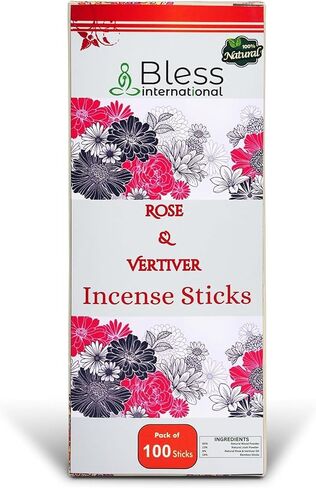 Bless-International Clove And Cinnamon 100%-Natural-Incense-Sticks Handmade-Hand-Dipped Organic-Chemicals-Free for-Purification-Relaxation-Positivity-Yoga-Meditation The-Best-scents (25 Sticks (40GM)) in Kuwait