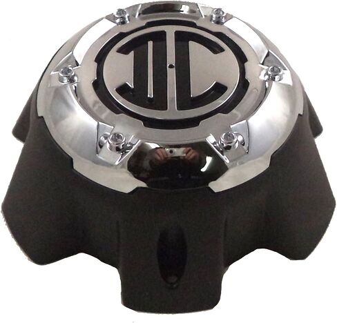 2 Crave Wheels Flat Black / Chrome 6 Lug Wheel Center Caps QTY 1 # NX-6H-A-UP in Saudi Arabia
