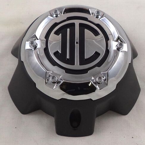 2 Crave Wheels Flat Black / Chrome 6 Lug Wheel Center Caps QTY 1 # NX-6H-A-UP in Saudi Arabia