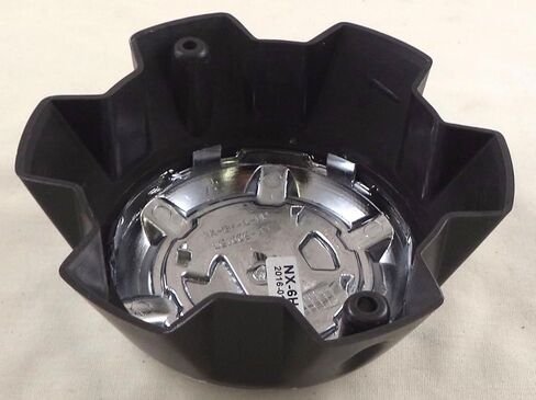2 Crave Wheels Flat Black / Chrome 6 Lug Wheel Center Caps QTY 1 # NX-6H-A-UP in Saudi Arabia