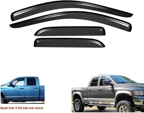 Smoke Window Visor Rain Guards Compatible with 2013-2022 Buick Encore/Chevy Trax Wind Deflector 4pc (No Fit GX Model) 94446 in Kuwait