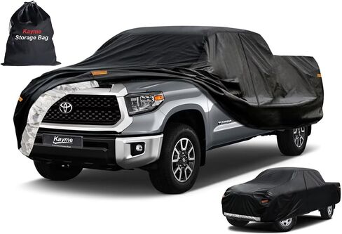 Kayme Heavy Duty Large SUV Car Cover Waterproof All Weather, Outdoor Full Cover Snowproof UV Protection, Universal Fit for GMC Yukon, Chevy Tahoe, Infiniti QX56 QX80, GMC Envoy (206-210 inch, Blue) in Saudi Arabia