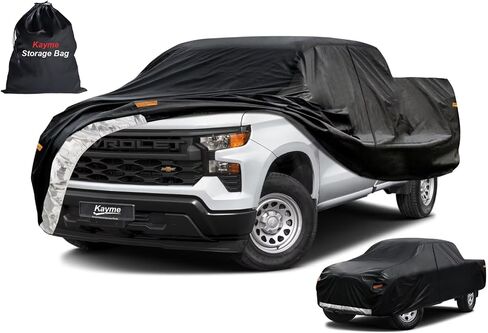 Kayme Heavy Duty Large SUV Car Cover Waterproof All Weather, Outdoor Full Cover Snowproof UV Protection, Universal Fit for GMC Yukon, Chevy Tahoe, Infiniti QX56 QX80, GMC Envoy (206-210 inch, Blue) in Saudi Arabia