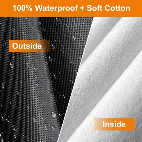 Kayme Heavy Duty Large SUV Car Cover Waterproof All Weather, Outdoor Full Cover Snowproof UV Protection, Universal Fit for GMC Yukon, Chevy Tahoe, Infiniti QX56 QX80, GMC Envoy (206-210 inch, Blue) in Kuwait