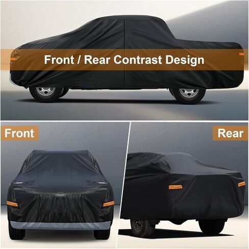 Kayme Heavy Duty Large SUV Car Cover Waterproof All Weather, Outdoor Full Cover Snowproof UV Protection, Universal Fit for GMC Yukon, Chevy Tahoe, Infiniti QX56 QX80, GMC Envoy (206-210 inch, Blue) in Kuwait