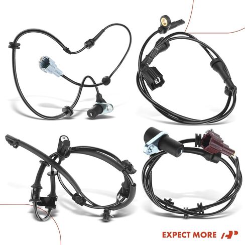 مستشعر سرعة عجلة ABS A-premium متوافق مع نماذج Nissan & Infiniti-Pathfinder 2002 ، QX4 2001-2003-الجبهة والخلفية ، السائق والركاب ، مجموعة 4-PC ، استبدل# 47911-0W060 ، 47910-0W060 in Saudi Arabia
