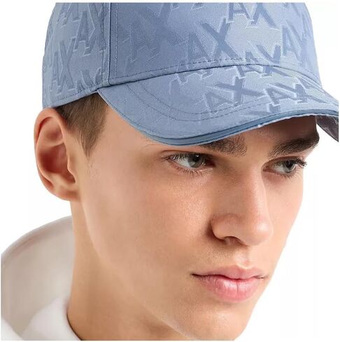 Armani Exchange Men's Baseball Hat with All Over Ax Logo in Saudi Arabia