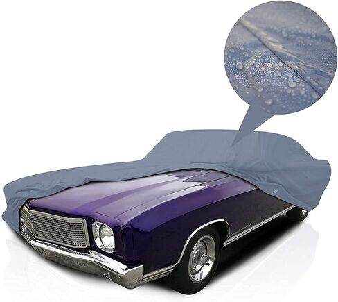 Supreme Full Car Cover – Pontiac GTO 1965-1973 Coupe 2-Door Semi Custom Fit Waterproof Full Coverage All Weather Windproof Dust Proof Indoor Outdoor Automobile in Saudi Arabia