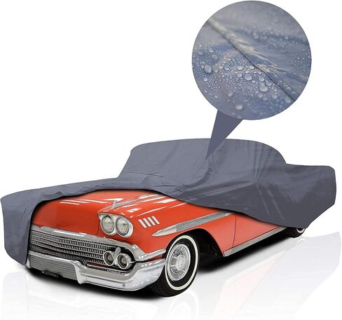 Supreme Full Car Cover – Pontiac GTO 1965-1973 Coupe 2-Door Semi Custom Fit Waterproof Full Coverage All Weather Windproof Dust Proof Indoor Outdoor Automobile in Saudi Arabia