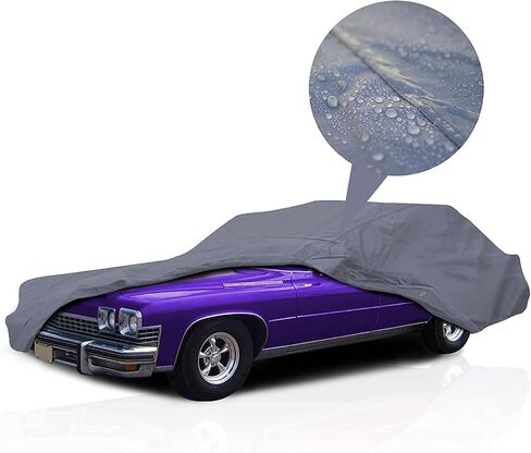 Supreme Full Car Cover – Pontiac GTO 1965-1973 Coupe 2-Door Semi Custom Fit Waterproof Full Coverage All Weather Windproof Dust Proof Indoor Outdoor Automobile in Saudi Arabia