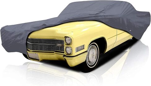 Supreme Full Car Cover – Pontiac GTO 1965-1973 Coupe 2-Door Semi Custom Fit Waterproof Full Coverage All Weather Windproof Dust Proof Indoor Outdoor Automobile in Saudi Arabia