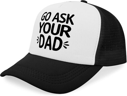 Go Ask Your Dad Hats for Men Washed Distressed Baseball Caps Vintage Washed Ball Cap Light Weight in Saudi Arabia