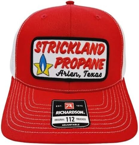 Strickland Propane Embroidered Patch Rich 112 Trucker Mesh Snapback Cap Low Profile Hat in Saudi Arabia