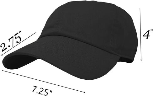 Glory Max 100 ٪ Cotton Baseball Cap Classic Plain Low Golf Dad Hat Buckle قابل للتعديل in Kuwait