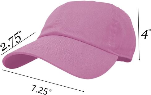 Glory Max 100 ٪ Cotton Baseball Cap Classic Plain Low Golf Dad Hat Buckle قابل للتعديل in Kuwait