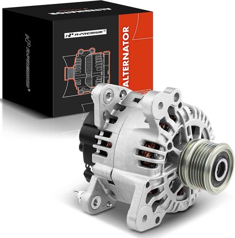 A-Premium Alternator Compatible with Volkswagen Jetta 2012 2013 2014 2015, For Jetta City 2009, L4 2.0L, 12V 110Amp CW 6-Groove Clutch Pulley, Replace# 0124325092, 06F903023EX in Saudi Arabia