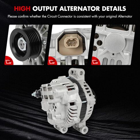 Alternator Fit for for Pontiac G8 2008-2009 V6 3.6L, Replace AMT0209, 11420, 120Amp 12V in Saudi Arabia