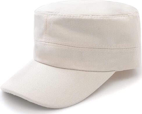 Unisex Cadet Army Cap Flat Top Cap Twill Military Corps Hat for Women Men in Saudi Arabia